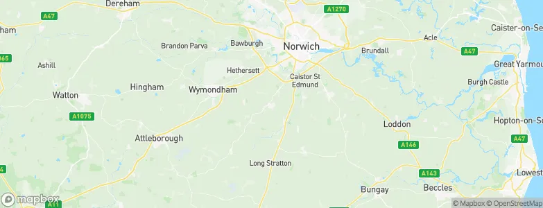 Mulbarton, United Kingdom Map
