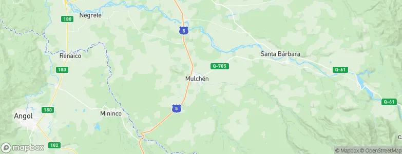 Mulchén, Chile Map