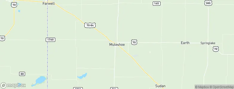 Muleshoe, United States Map
