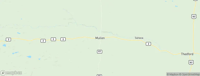 Mullen, United States Map