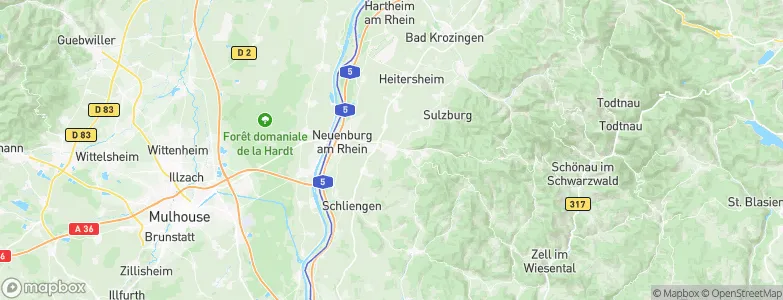 Müllheim, Germany Map