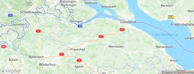 Müllheim, Switzerland Map