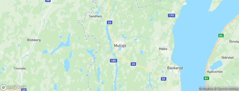 Mullsjö, Sweden Map