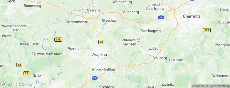 Mülsen Sankt Micheln, Germany Map