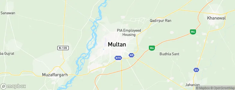 Multan, Pakistan Map