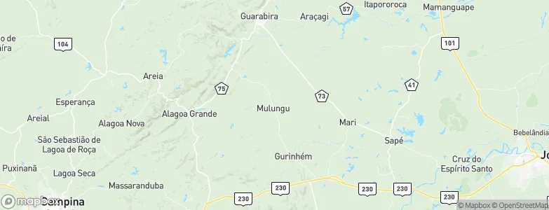 Mulungu, Brazil Map