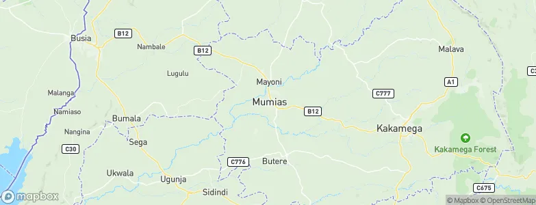 Mumias, Kenya Map