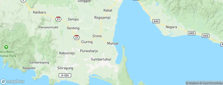 Muncar, Indonesia Map