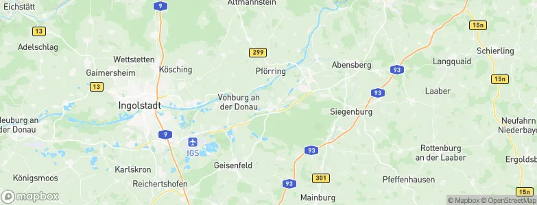 Münchsmünster, Germany Map
