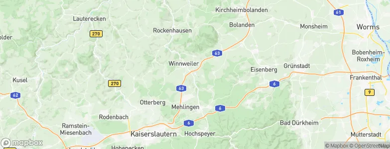 Münchweiler an der Alsenz, Germany Map