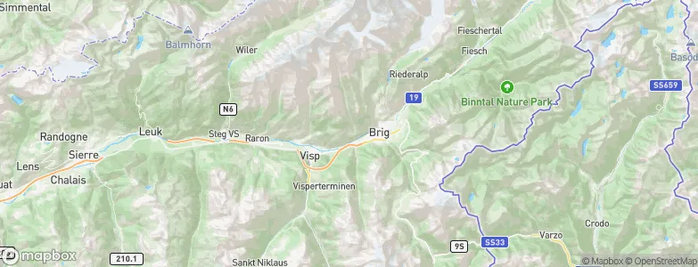 Mund, Switzerland Map