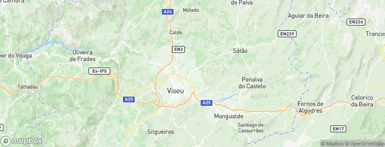 Mundão, Portugal Map