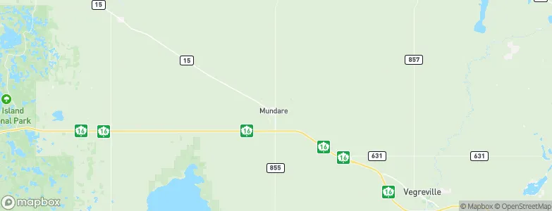 Mundare, Canada Map