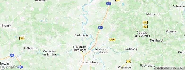 Mundelsheim, Germany Map