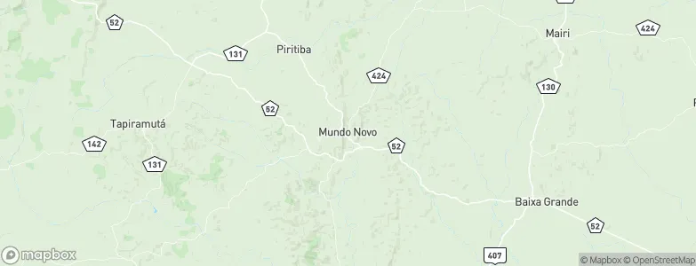 Mundo Novo, Brazil Map
