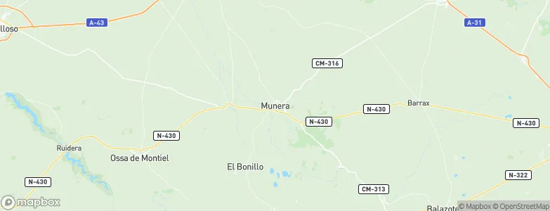 Munera, Spain Map