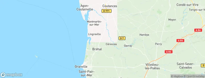 Muneville-sur-Mer, France Map