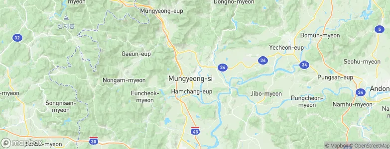 Mungyeong, South Korea Map