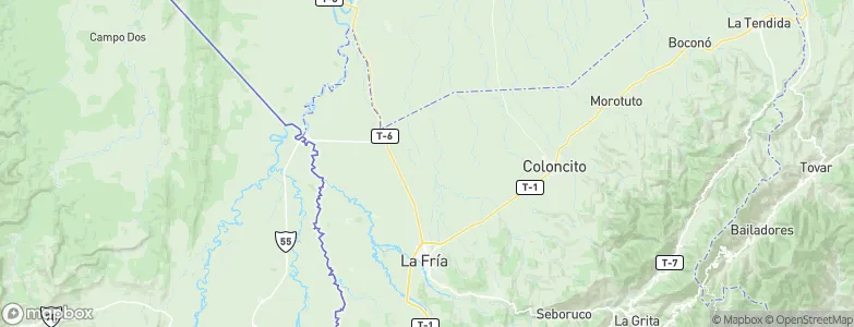 Municipio Garcia de Hevia, Venezuela Map