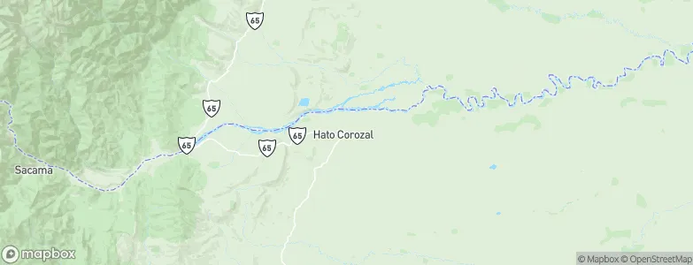 Municipio Hato Corozal, Colombia Map