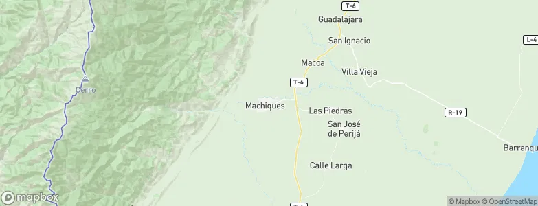 Municipio Machiques de Perija, Venezuela Map