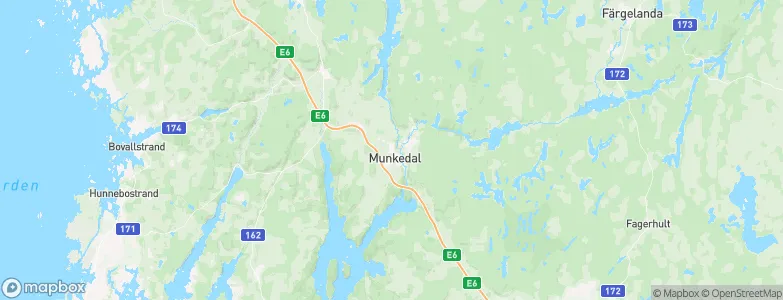 Munkedal, Sweden Map