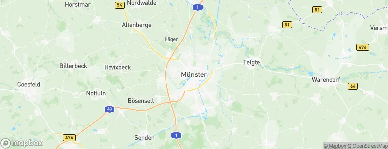 Münster, Germany Map