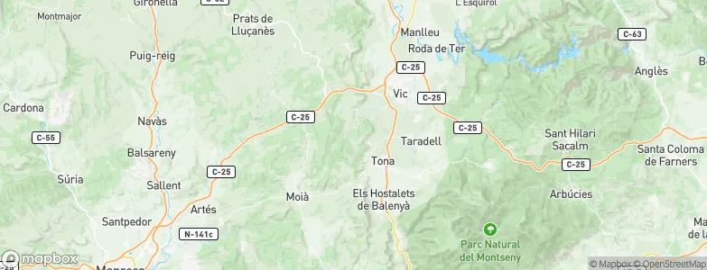 Muntanyola, Spain Map