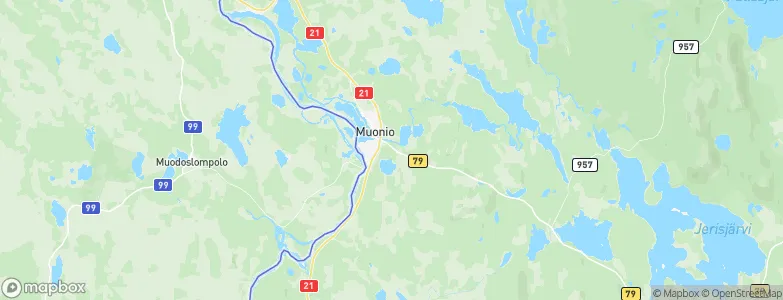 Muonio, Finland Map
