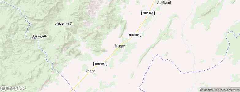 Muqêr, Afghanistan Map
