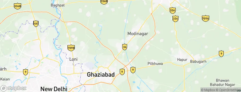 Muradnagar, India Map