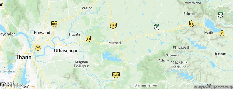 Murbād, India Map