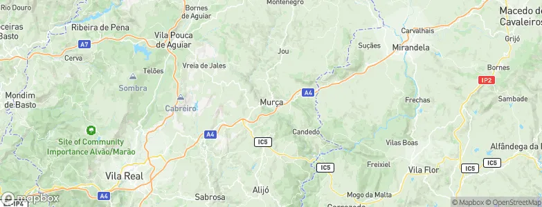 Murça, Portugal Map