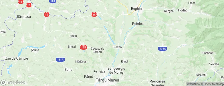 Mureş, Romania Map