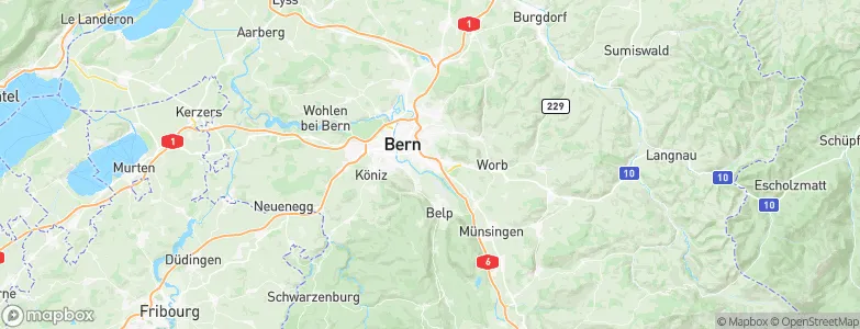 Muri bei Bern, Switzerland Map