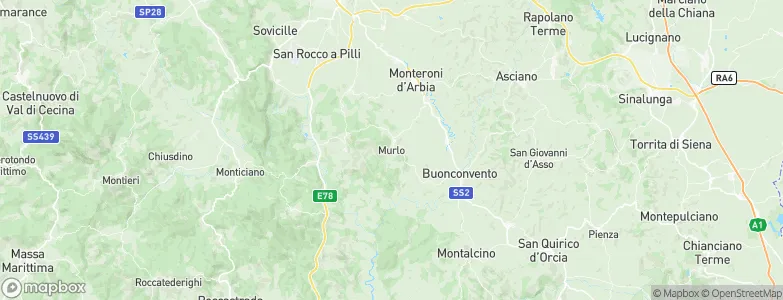 Murlo, Italy Map