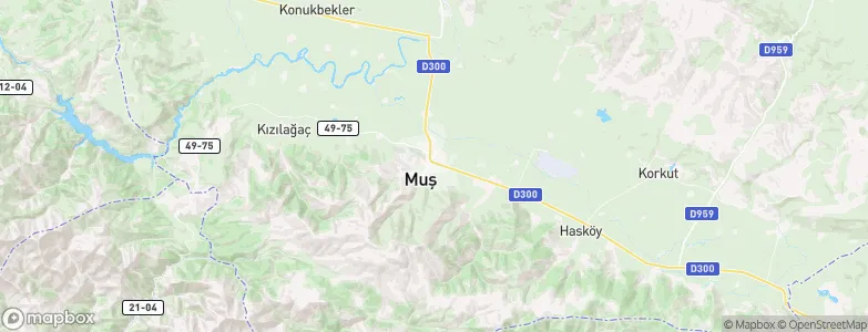 Muş, Turkey Map