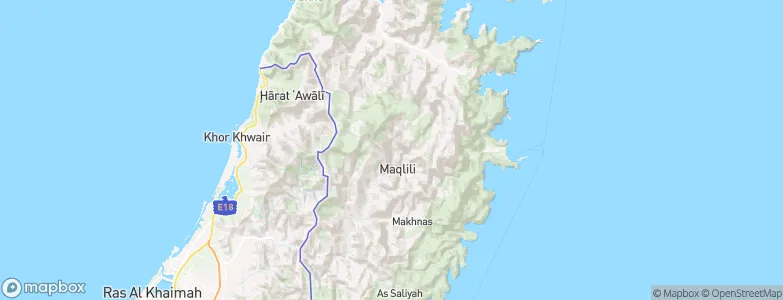 Musandam, Oman Map