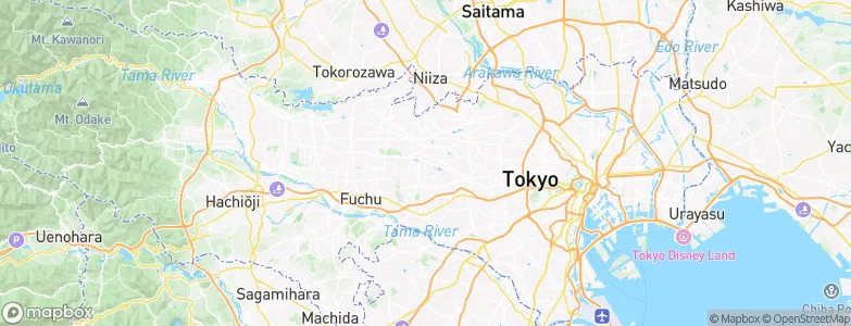Musashino, Japan Map