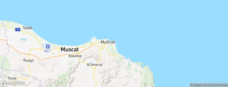 Muscat, Oman Map