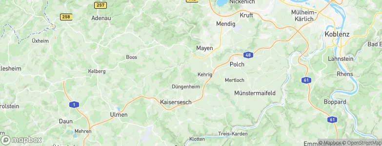 Müsch, Germany Map