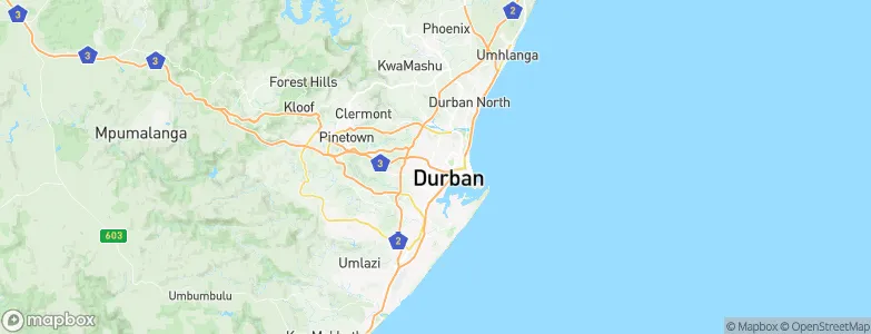 Musgrave, South Africa Map