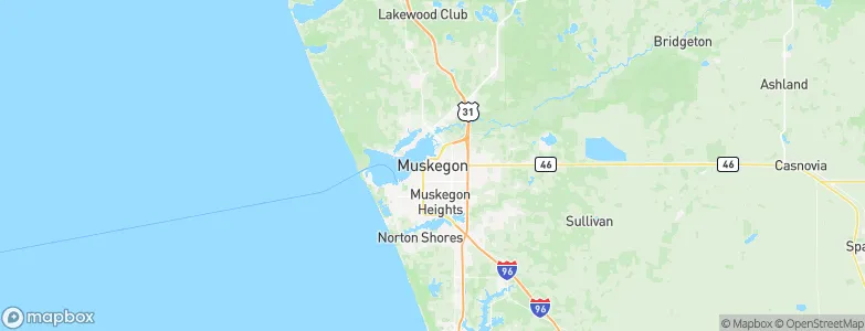 Muskegon, United States Map