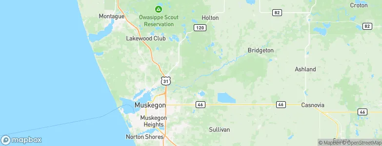 Muskegon, United States Map
