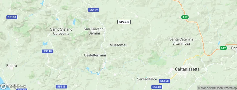 Mussomeli, Italy Map
