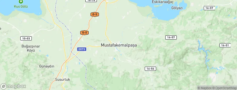 Mustafakemalpaşa, Turkey Map