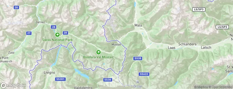Müstair, Switzerland Map