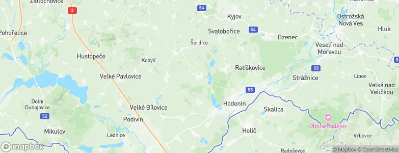 Mutěnice, Czechia Map