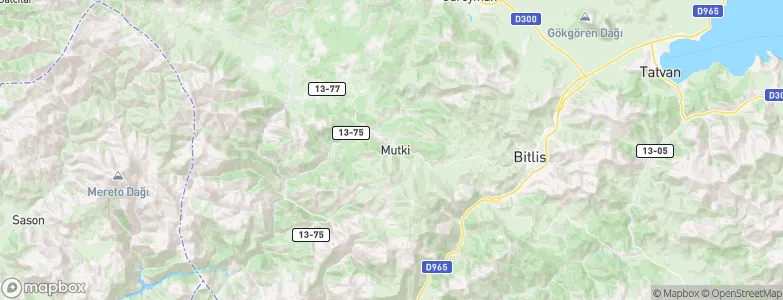 Mutki, Turkey Map