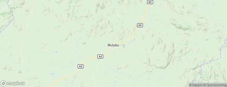 Mutoko, Zimbabwe Map